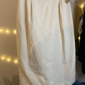 NWT Nolan Miller Cream suit skirt